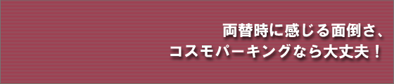 両替時に感じる面倒さ、コスモパーキングなら大丈夫!