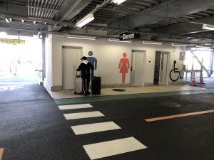 成田空港P1駐車場のToiret